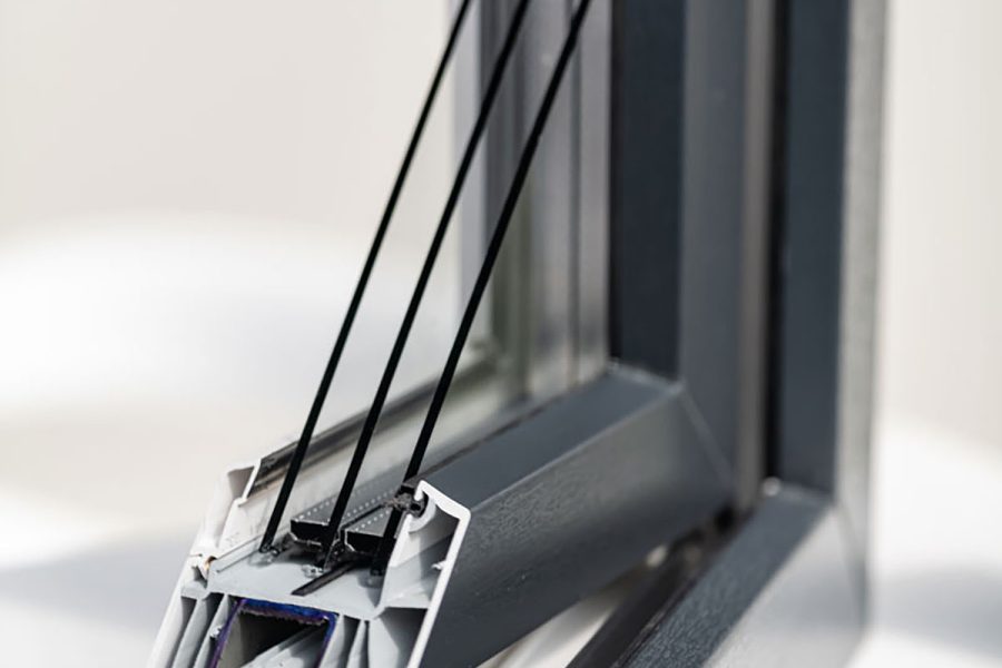 Aluminum Window cross section on display